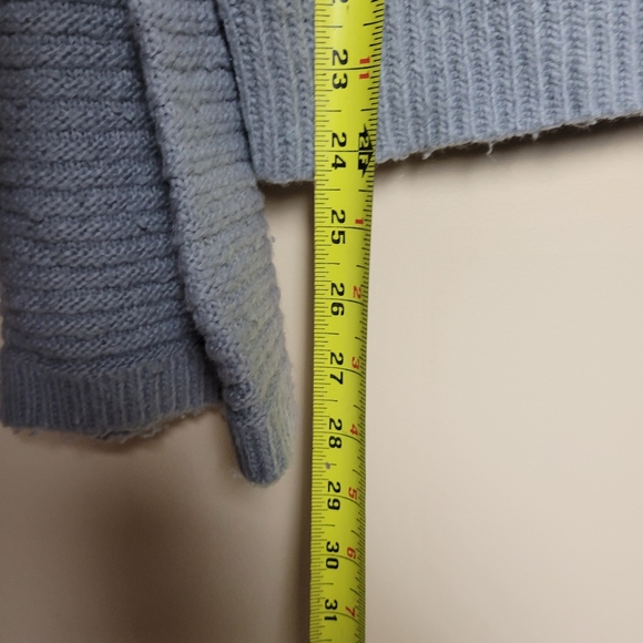 UPWEST Gray V-neck Oversized Waffle Knit Long Sleeve Sweater XS. - Picture 10 of 11